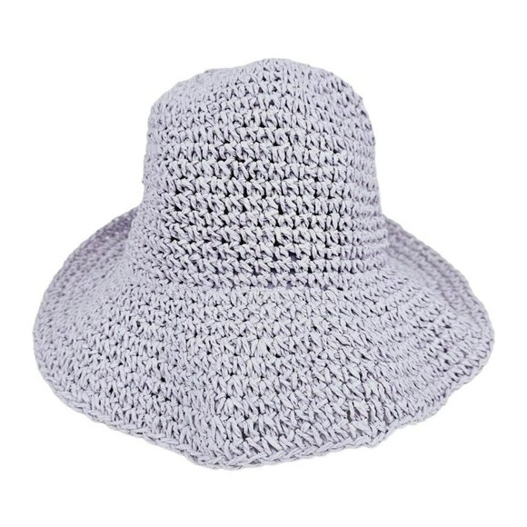 Divided H&M Bucket Hat L Lavender Purple Paper Floppy 90s Retro Vintage Classic - Picture 11 of 13